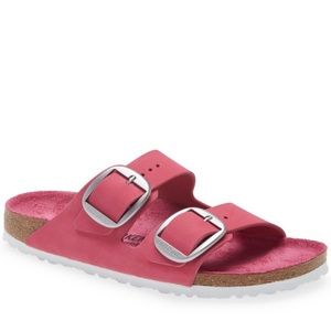 Birkenstock Arizona Big Buckle Pink Slide Sandals EU 39